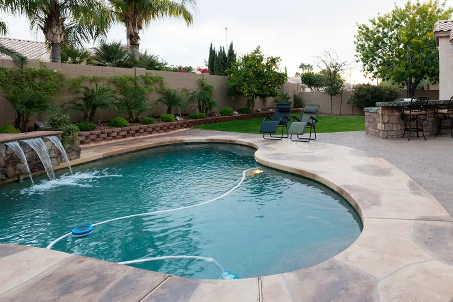 Backyard Residential Pool Photo